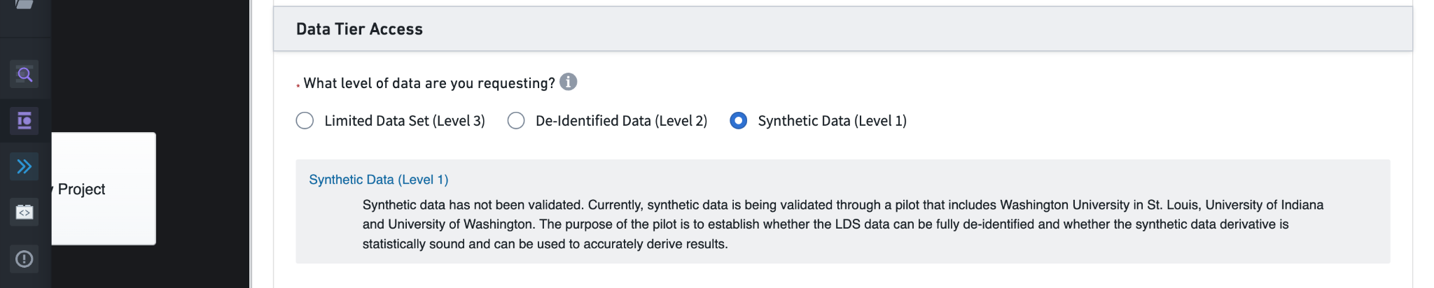 DUR data level request