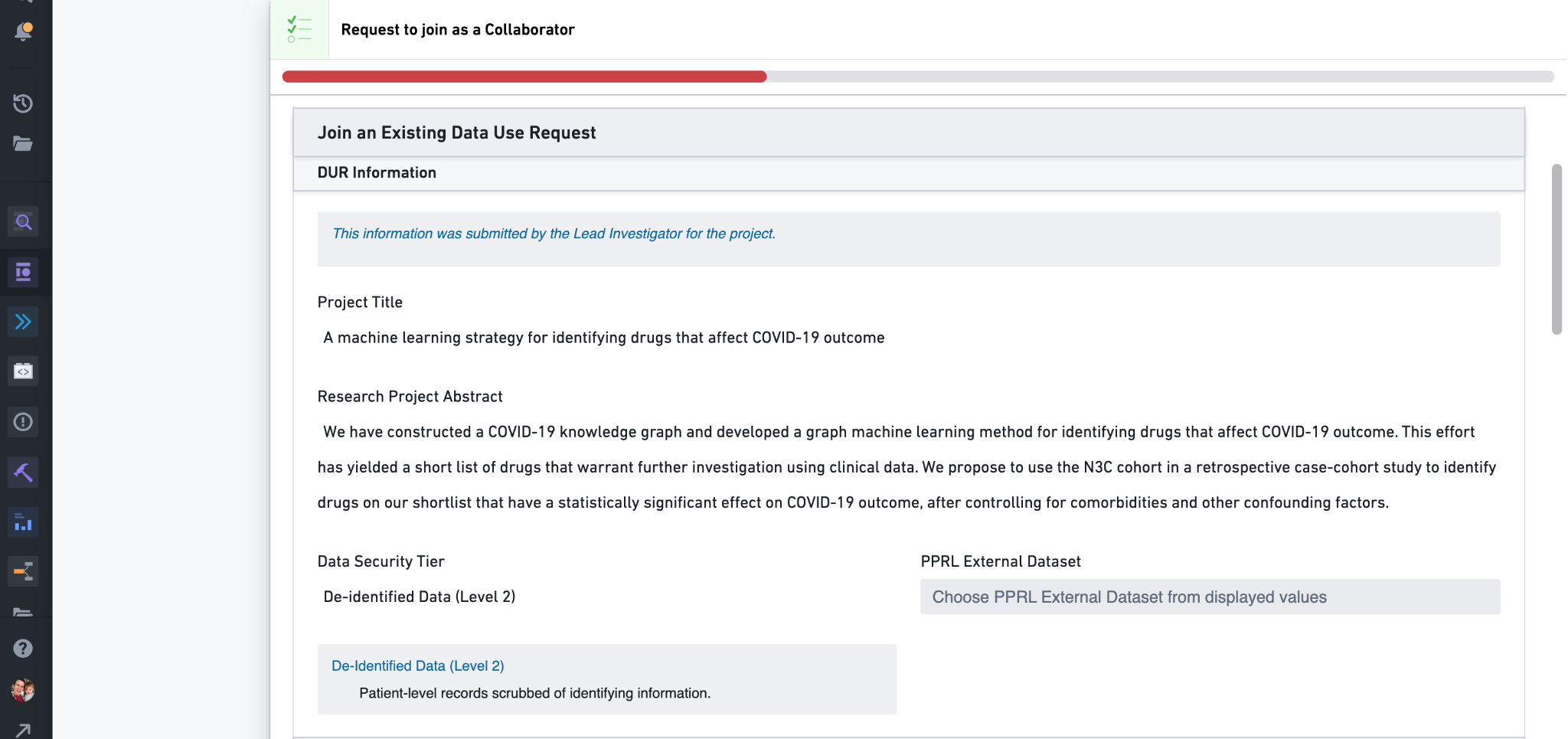 Requesting to join a project